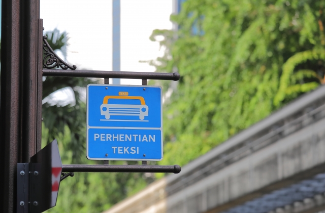 マレーシアのタクシーの標識