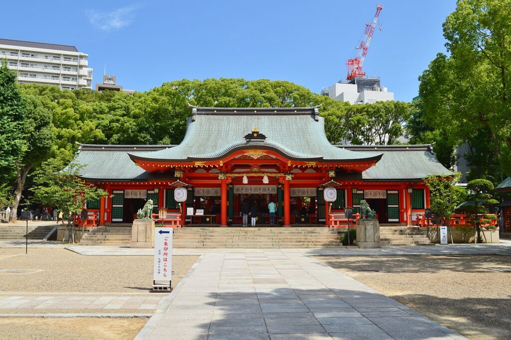 神戸・三宮　生田神社の拝殿