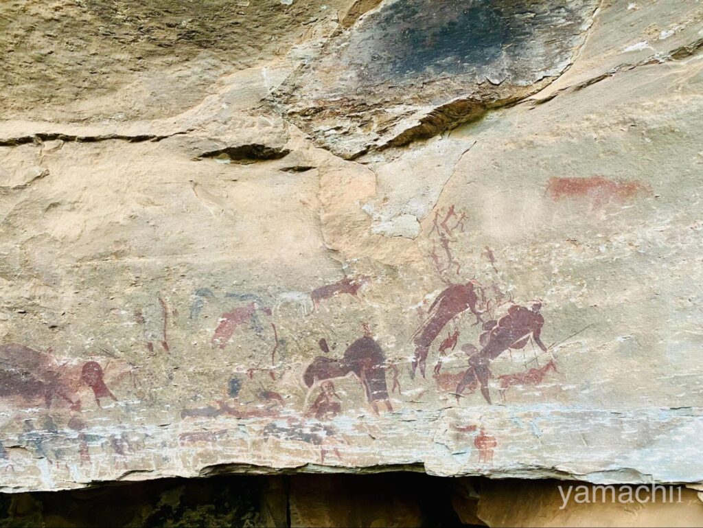 ドラケンスバーグの先住民サン族が描いた壁画