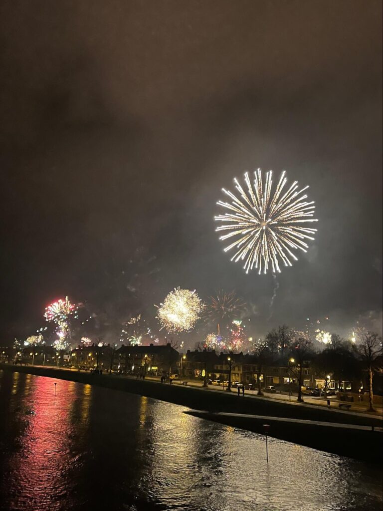 オランダの新年の打ち上げ花火