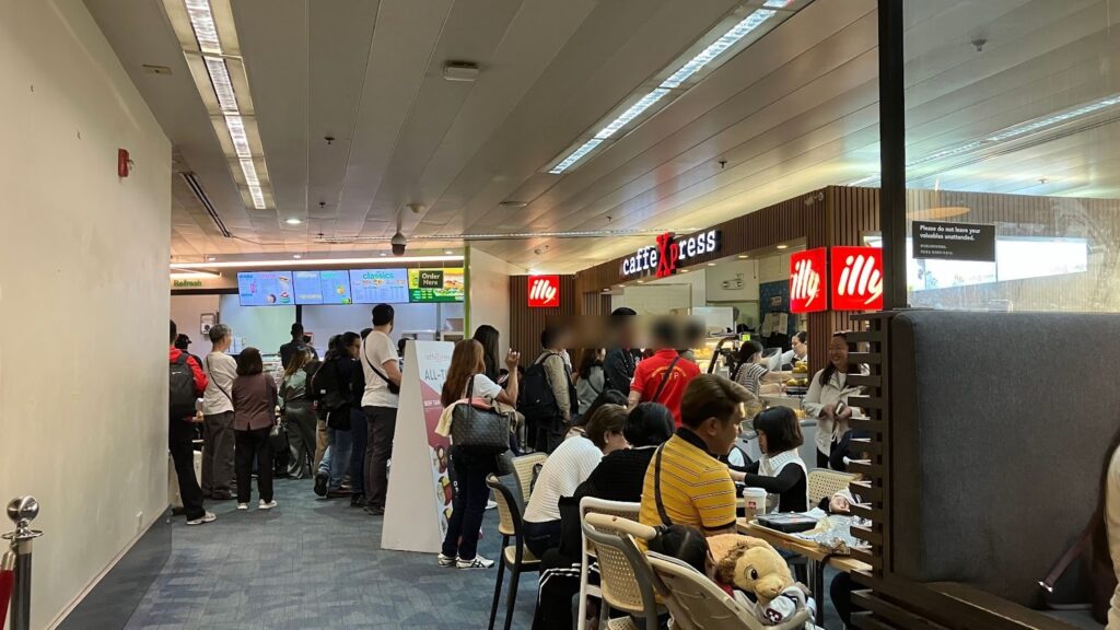 マニラ空港の飲食店