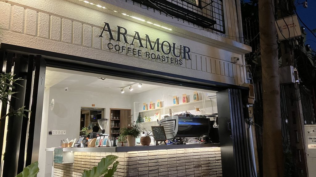 ホテルの徒歩圏内にあるカフェARAMOUR